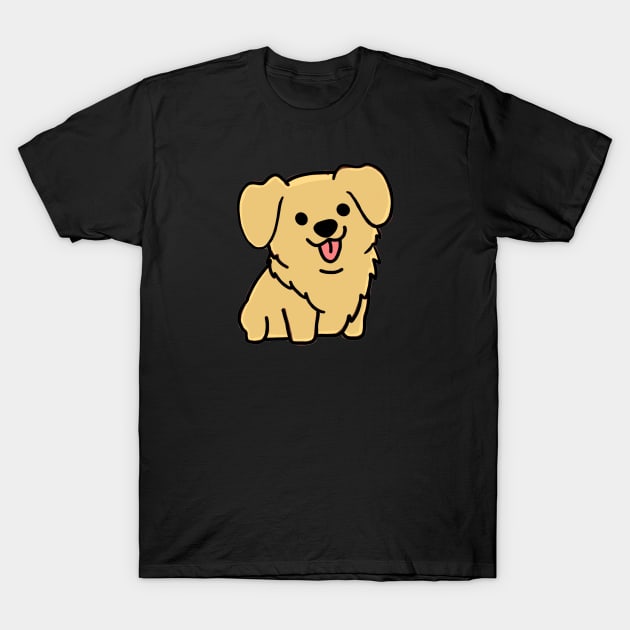 Cute Golden Retriever T-Shirt by MillerDesigns